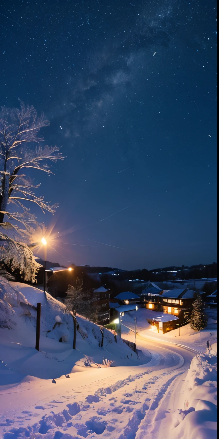 Countryside Snow、night