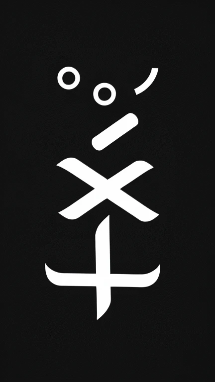 symbols, black and white, simple,