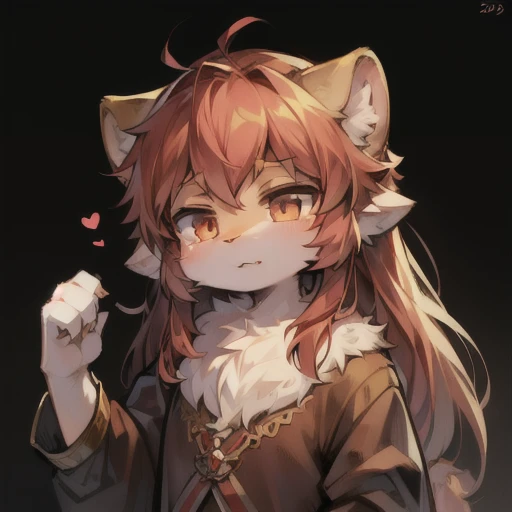 , Lion Clan, Little beast too, Fluffy ,,,, very Fluffy, Small ears, Cat's Tail, barefoot, wear socks, Holding a white long sword, Wear black, Yellow hair, sneer, Meat pad, Solitary, High and cold, witty. Broken glasses