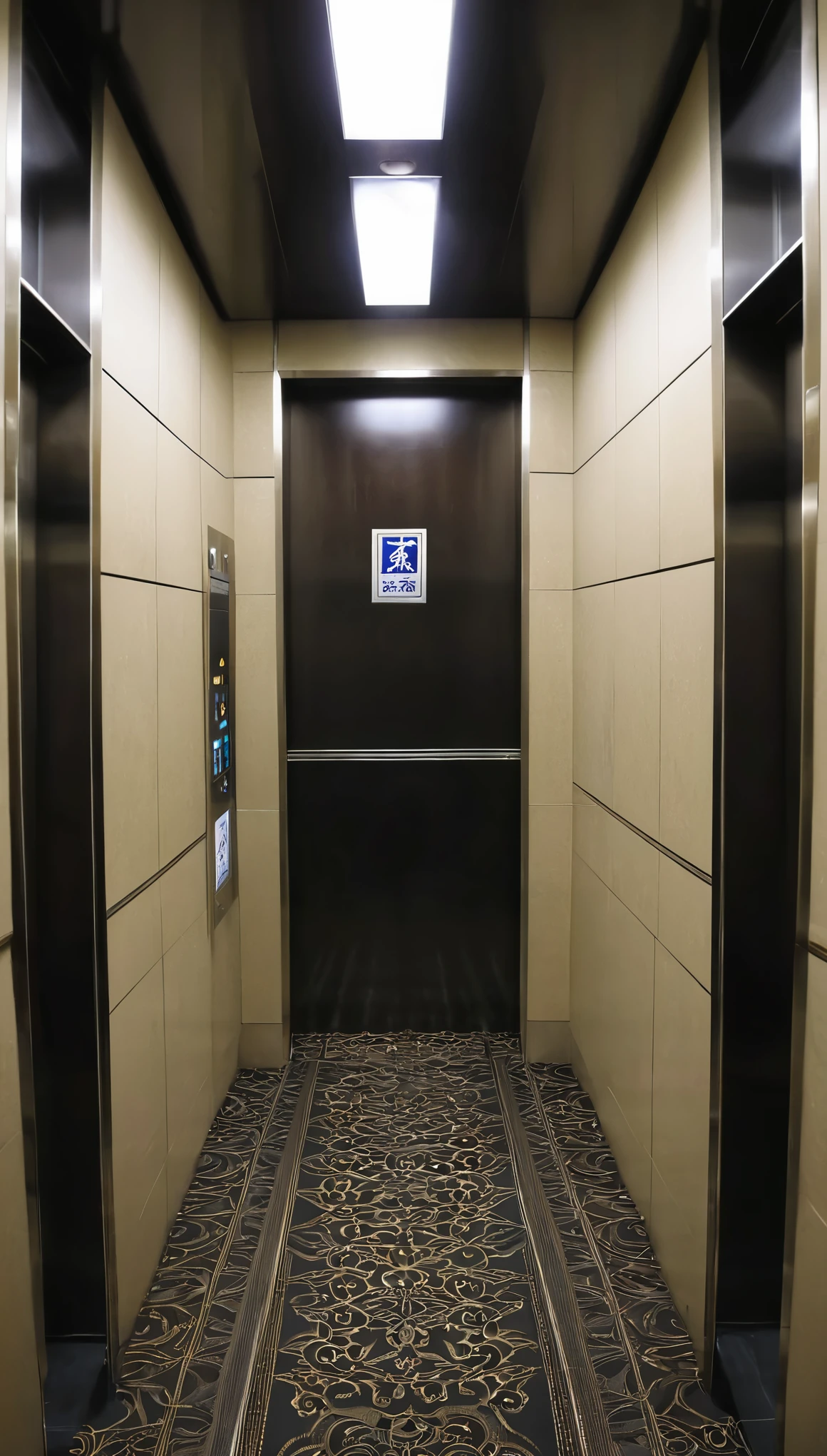 In the elevator、