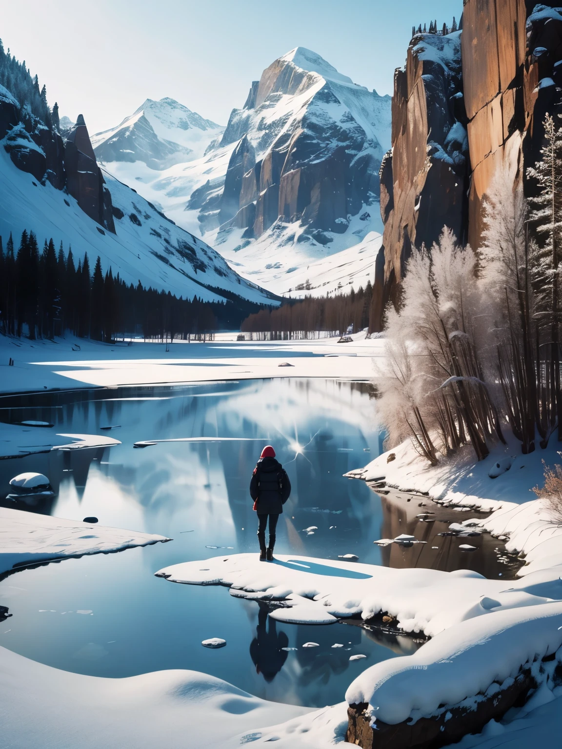 frozen lake