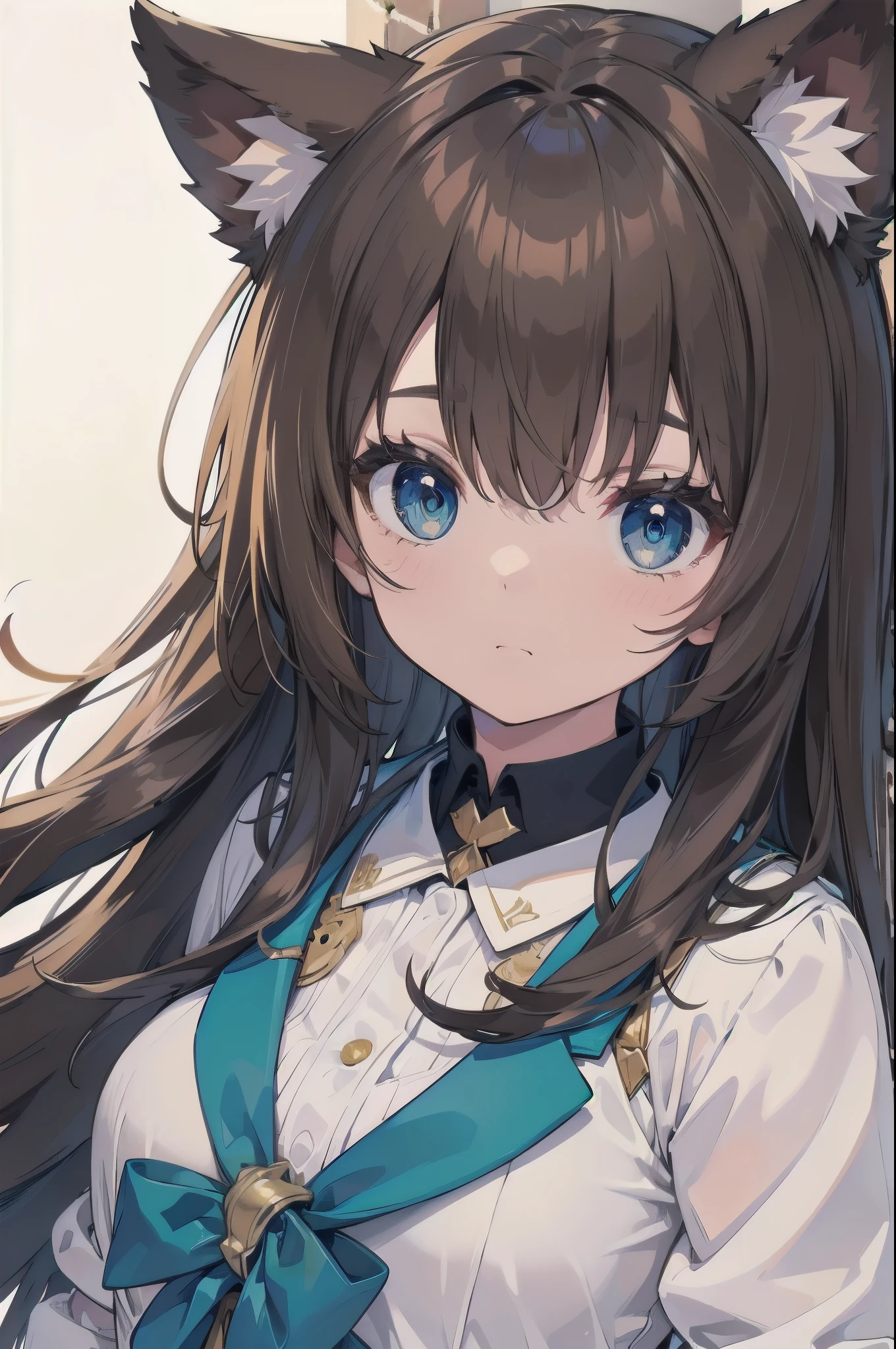(animal ears), Bright brown hair, blue eyes, (masterpiece), (best quality), (ultra-detailed), more_details:-1, more_details:0, more_details:0.5, more_details:1, more_details:1.5, glowify