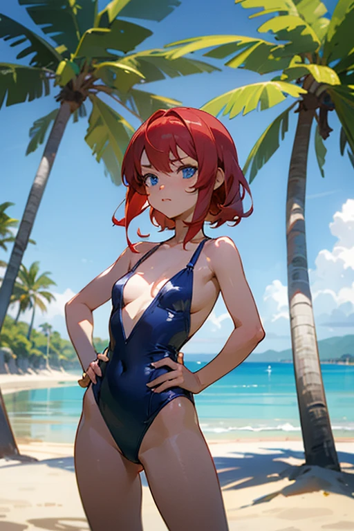 Sexy, Big beach, cute smile, marked pussy