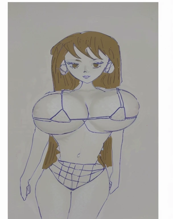 (ultra realistic,32k, masterpiece:1.2),(high detailed skin:1.1),( high quality:1.1),
1gil, brown long hair, wearing mini bikini, huge breast,very large breast,(beautiful, gorgeous, cute, 18 years old, european caucasian), beautiful make up, 8k, uhd, masterpiece, straight hairs, brown eyes, outdoor girl, (full colored), (exploding huge breasts, with nipples covered by bikini)