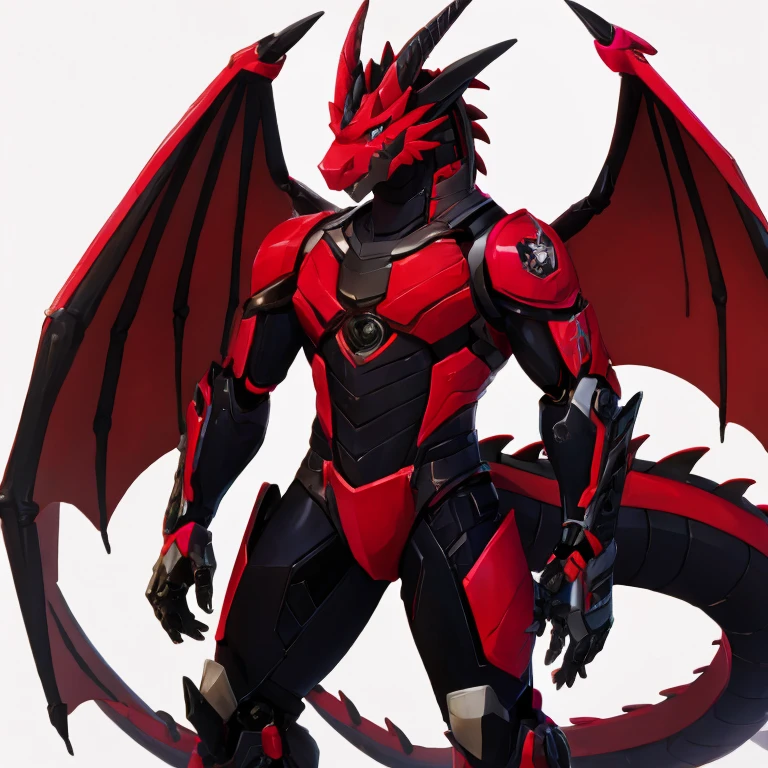 Robot Dragon,Red Dragon,Sentado no apartamento