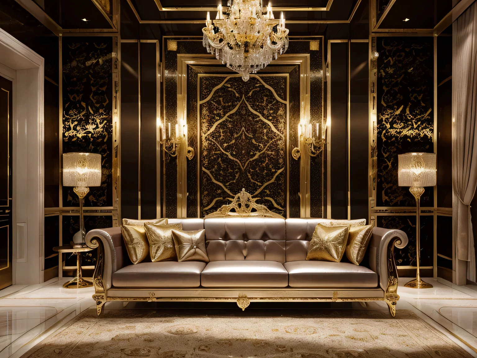 A luxurious, opulent background with rich textures and colors, gold or silver accents, and a sense of exclusivity, fitting for high-end luxury products.