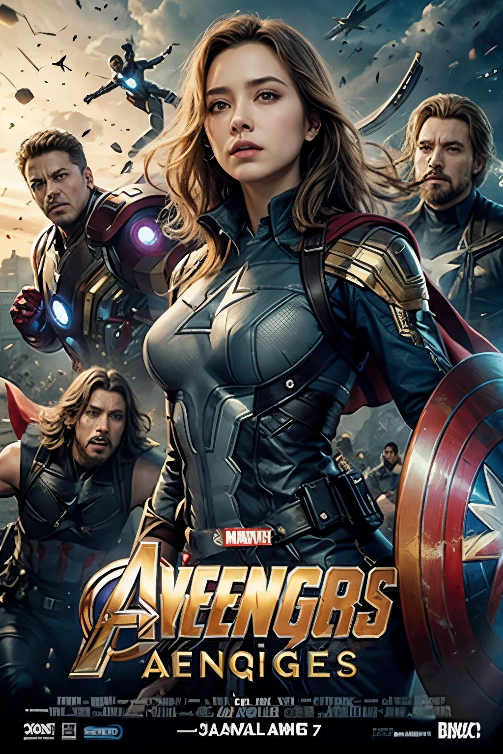 Poster Realista Avengers