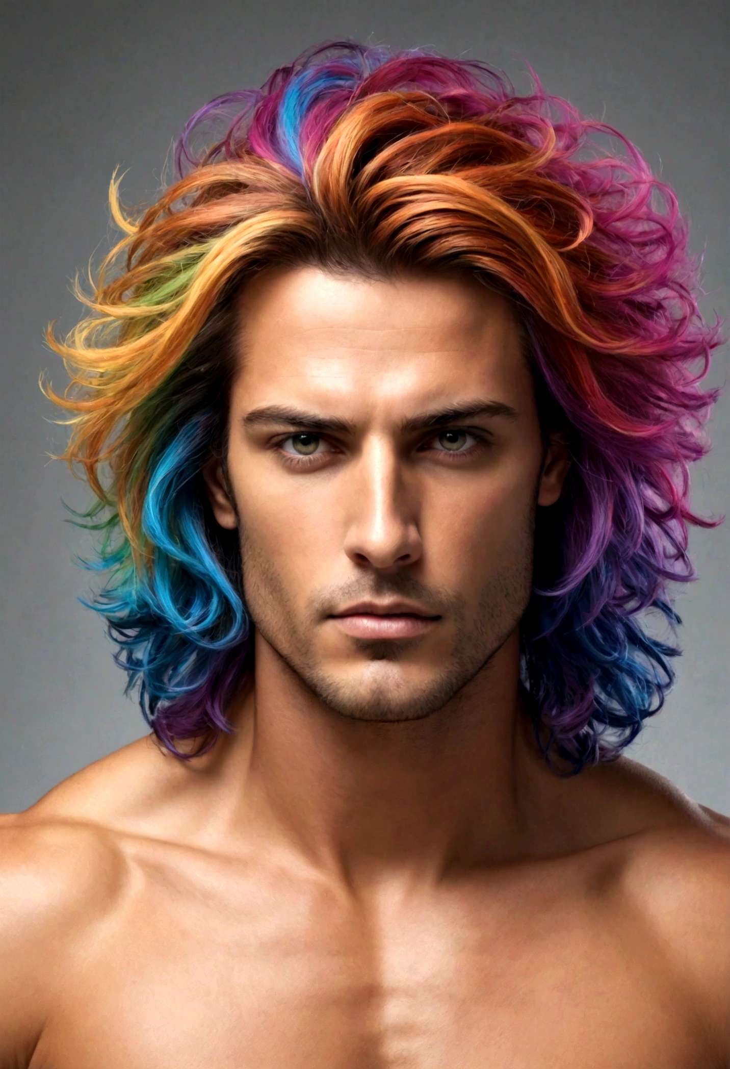 homem de cabelo loiro e comprido
