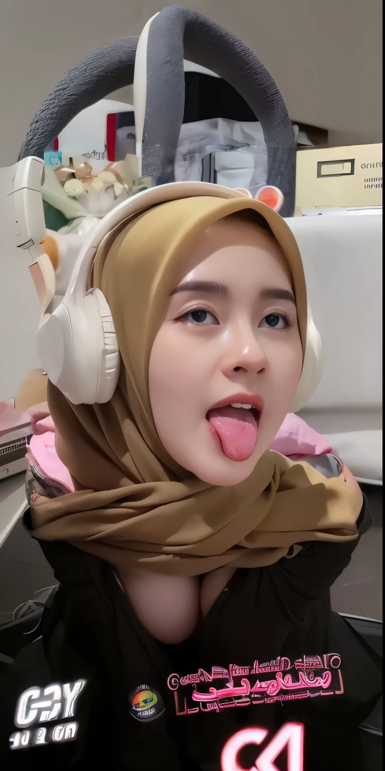 (Large C breast: 1.6), sexy breast, cleavage, (hijab), (open front clothes: 1.3), sexy bra, real skin, realistic skin, real breast, realistic breast, detailed skin features, detailed clothes features, body proportions, voluptious body, ultra-detailed, best quality,