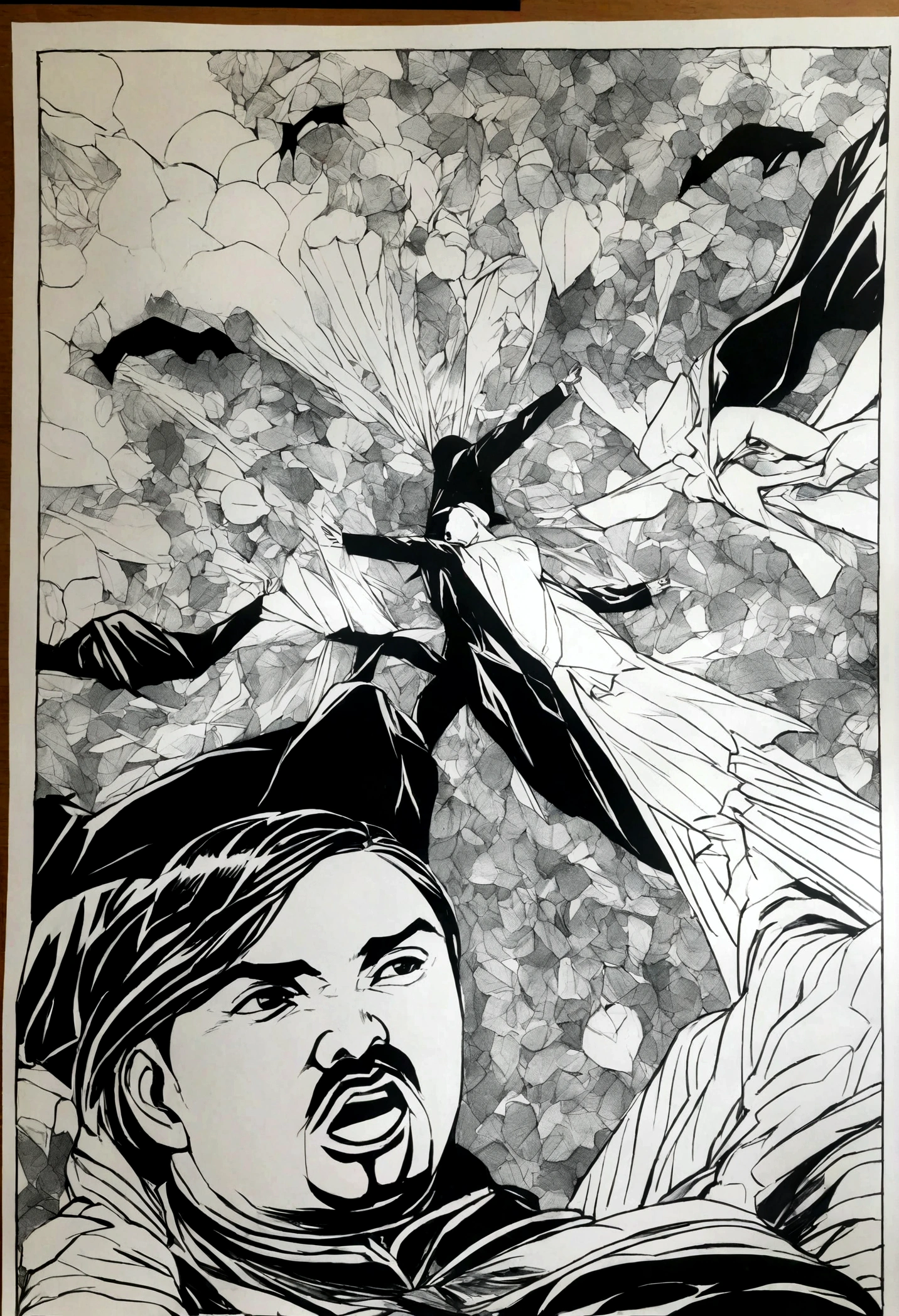 Martin Luther King JR+black and white+(coloring pages:0.8)
