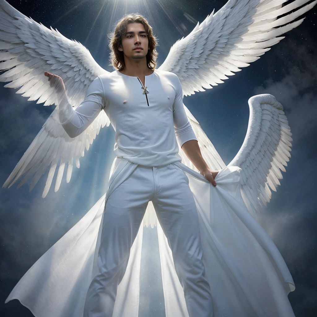 A shining heavenly angel men