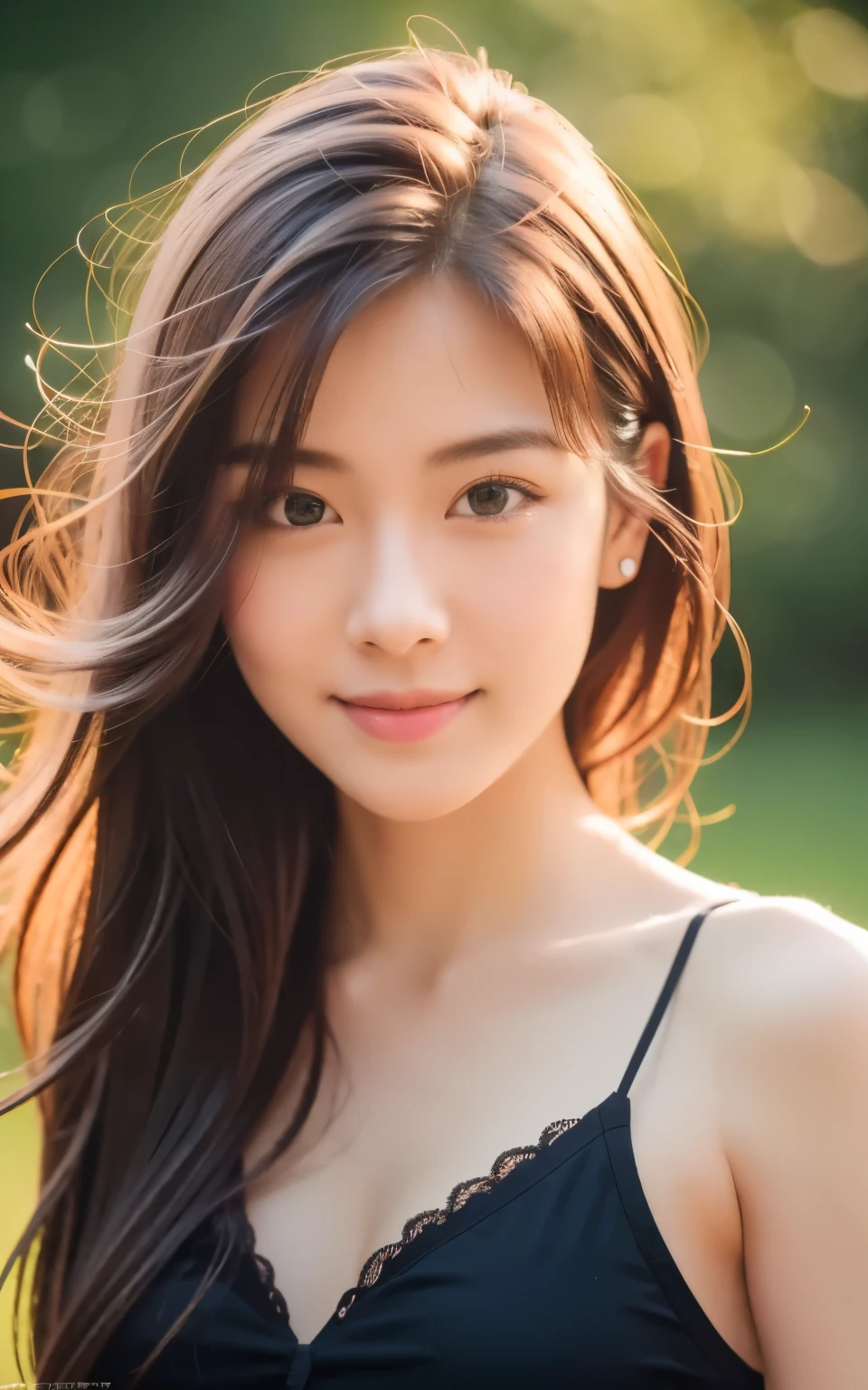 masterpiece, best quality, RAW photos, Practical, Smile, beautiful girl, Lovely, delicate girl, hair, Written border depth, high resolution, Super detailed, detailed, 非常にdetailedな目と顔, Practical student, Clear focus, movie lighting, Upper Body,