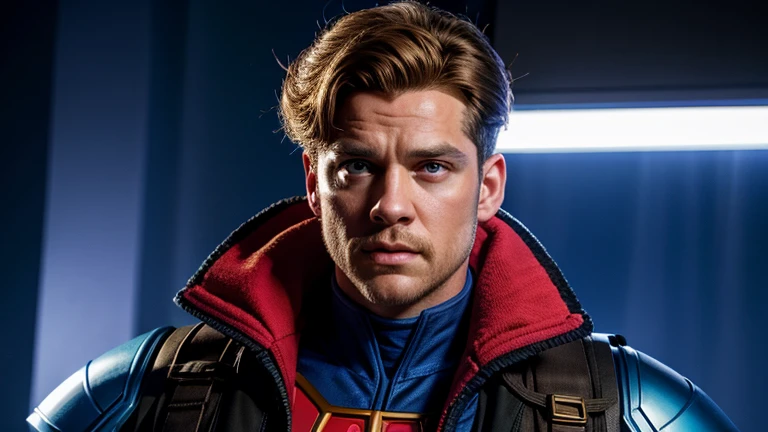 Bobby Drake, o Homem de Gelo, X-Men, cabelo castanho claro, olhos castanhos, Highly detailed, Realistic lighting, HD