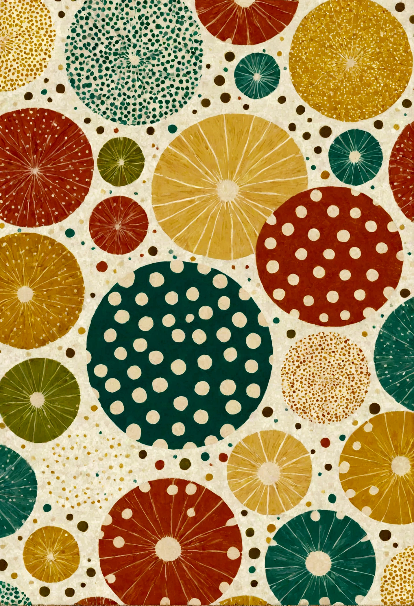 summer polka dots pattern