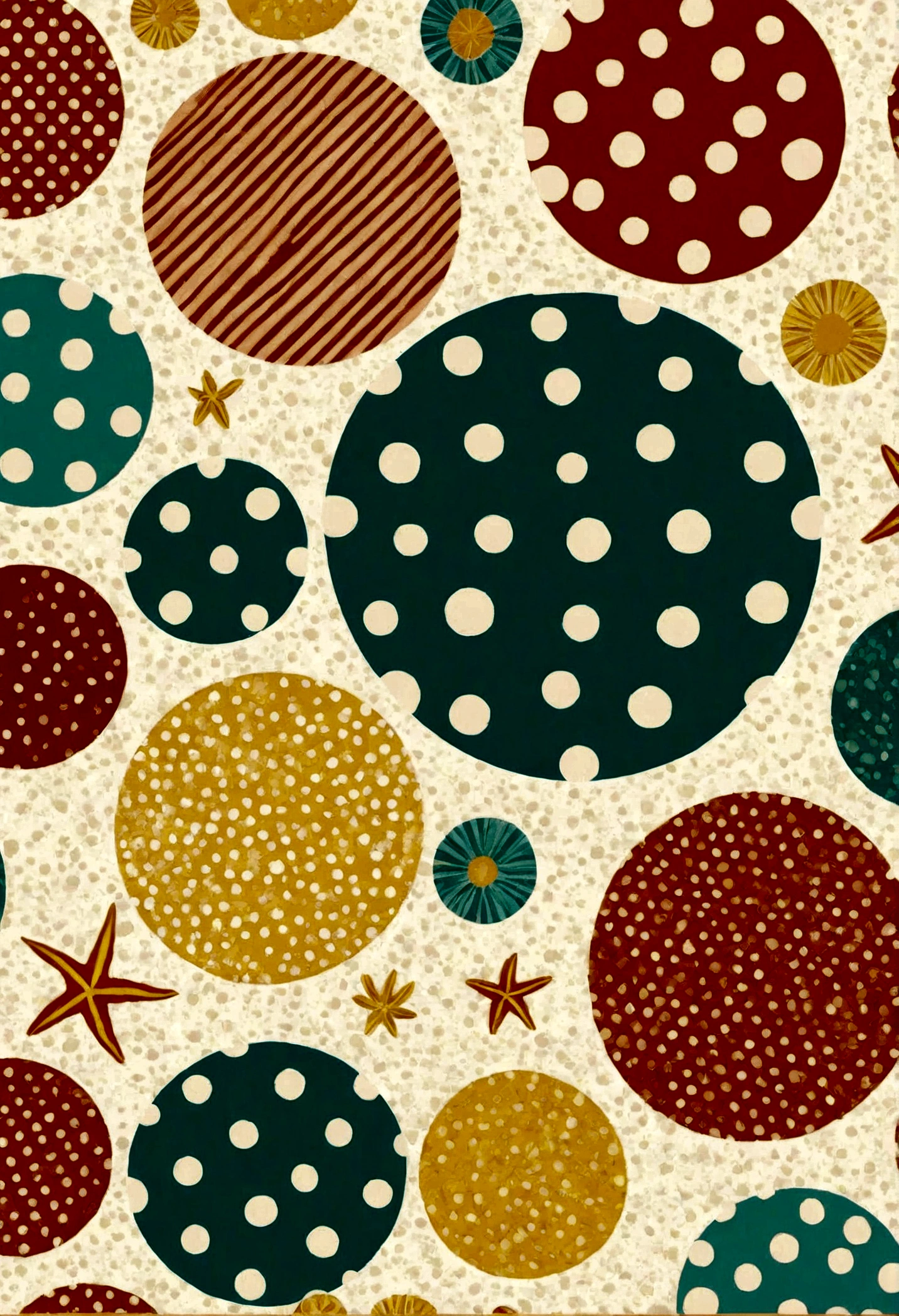 summer polka dots pattern