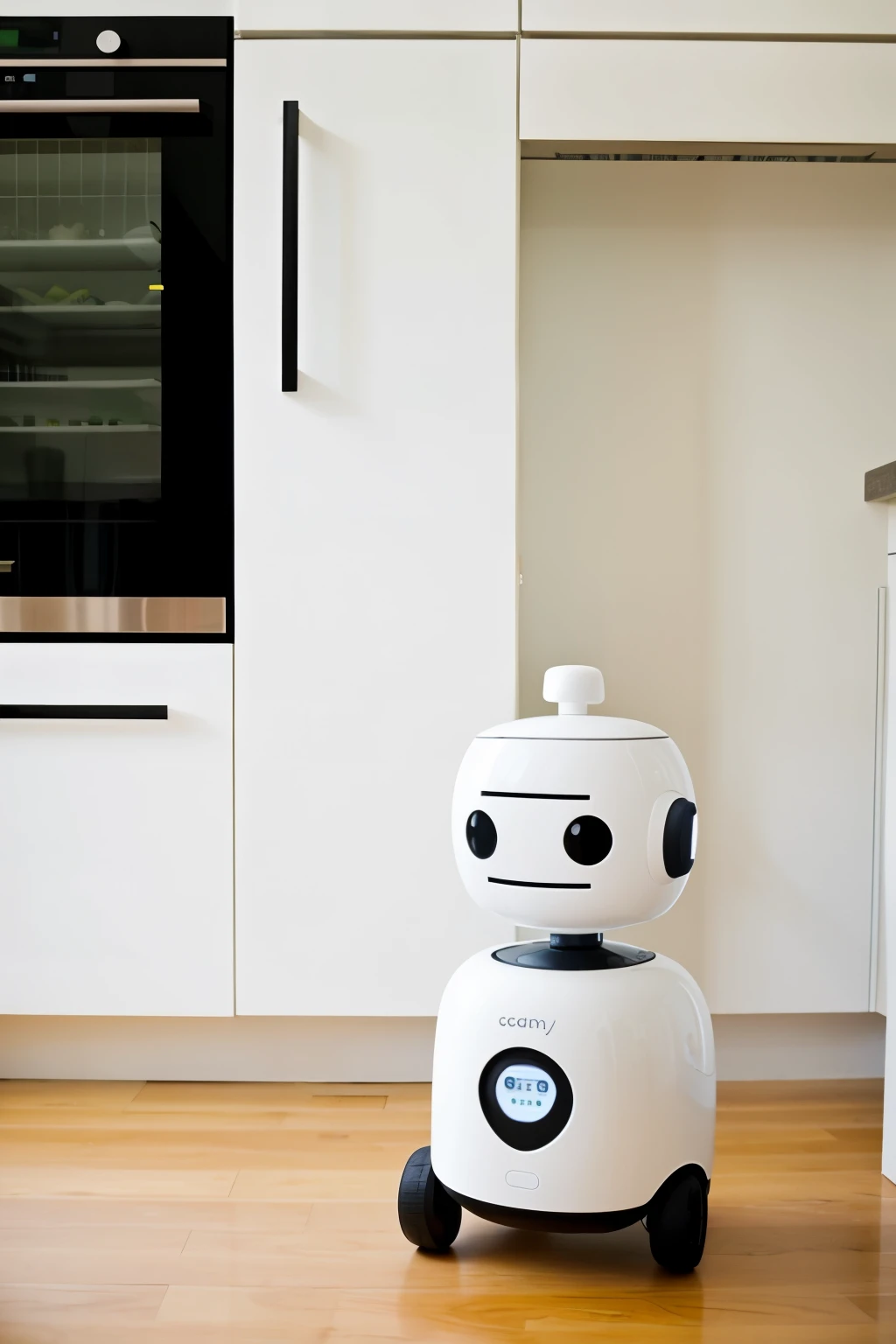 Robot nanny, que tiene varios fuertes: seguridad, cocina y ayuda a hacer tareas. It has to have a minimalist design so that it gives children a familiar feeling.
