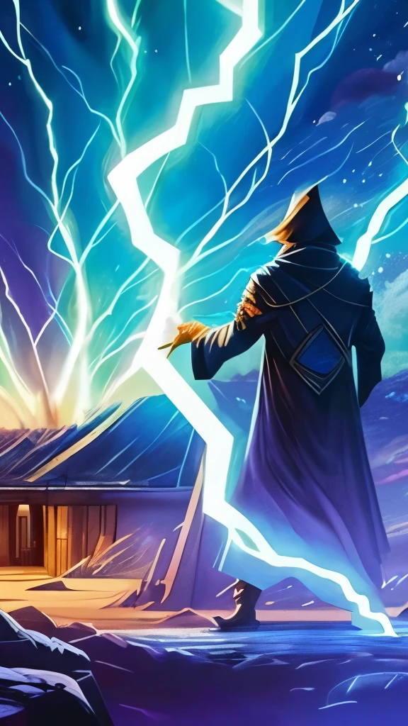 arafed image of a man with a lightning bolt in his hand, concept art by John Quidor, reddit, shock art, giant ethereal creature, twisted god with no face, lightning beings, ghostly form, hastur, ghost of the fire spirit, cosmic horror entity, wiggly ethereal being, interdimensional lightning, eldritch god