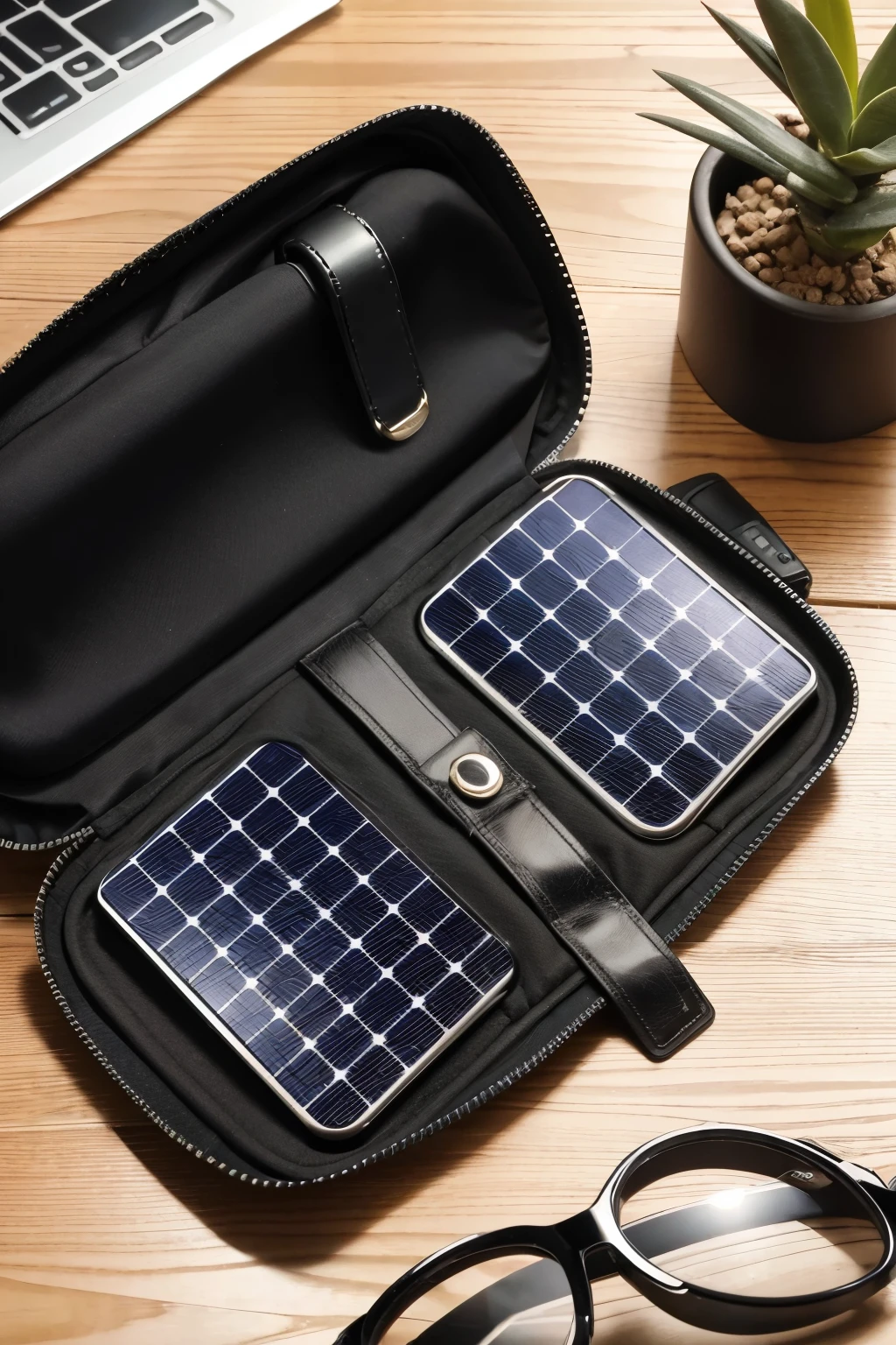 carregador portatil para celular
com placa solar em cima
