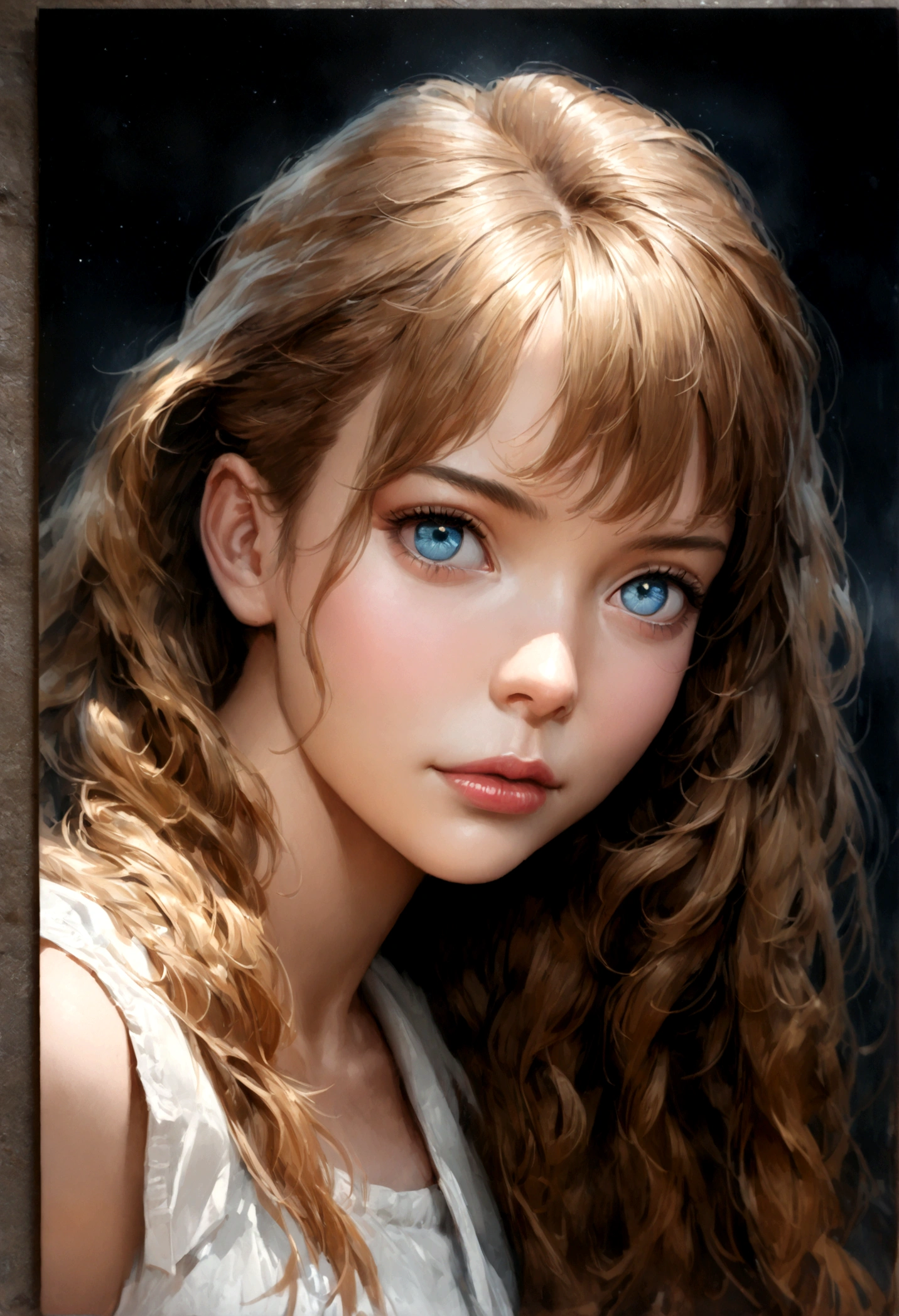a young anime girl, long hair, striking eyes, detailed face, beautiful detailed eyes, beautiful detailed lips, extremely detailed eyes and face, long eyelashes, portrait, anime, sketch style, digital painting, (best quality,4k,8k,highres,masterpiece:1.2),ultra-detailed,(realistic,photorealistic,photo-realistic:1.37),HDR,UHD,studio lighting,ultra-fine painting,sharp focus,physically-based rendering,extreme detail description,professional,vivid colors,bokeh