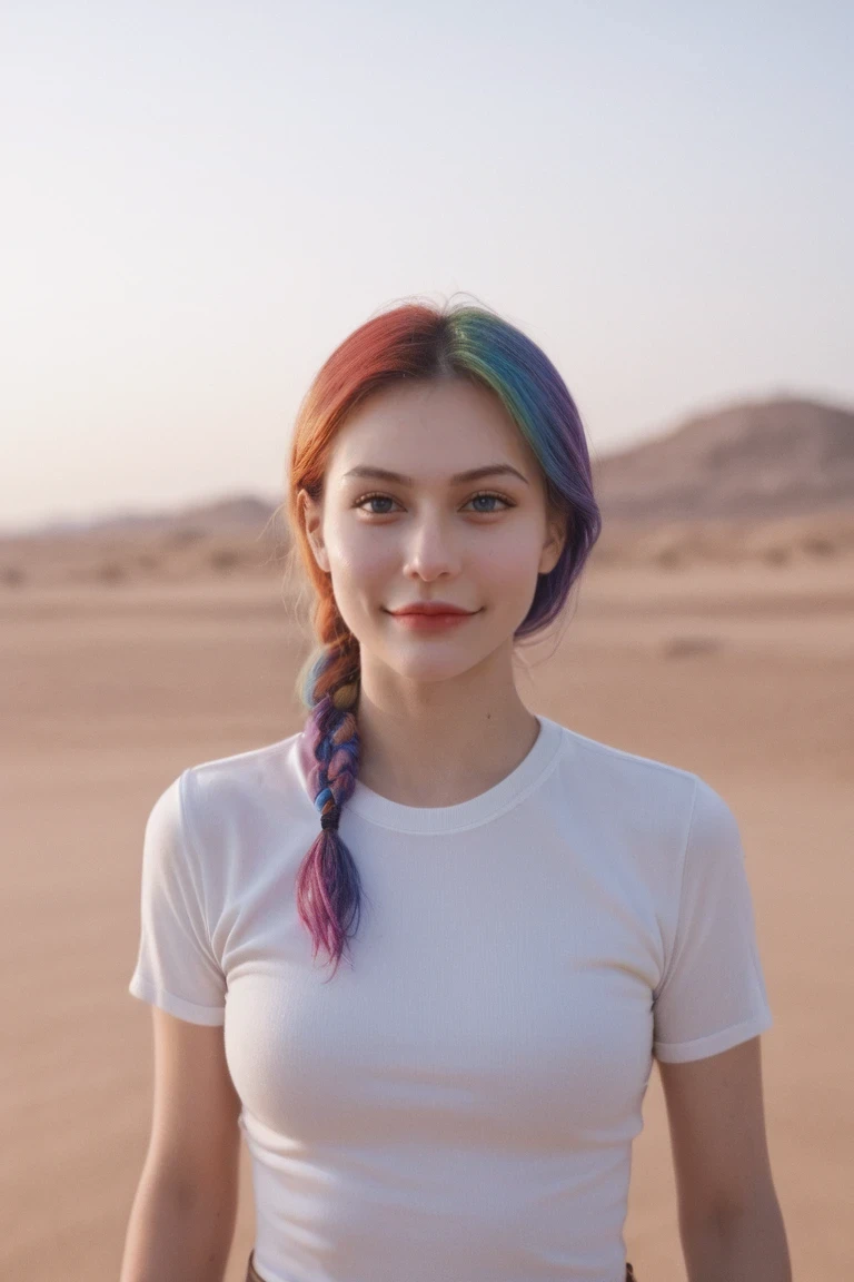 score_9, score_8_up, score_7_up, BREAK,
rating_questionable,1girl, trashy Liechtensteiner beauty pageant contestant, named Milly, detailed raw photo, realistic, photorealistic,large heaving breasts,detailed face,rainbow hair,fishtail braid,on a desert highway,shimmering bodice,dramatic lighting,ultra detailed