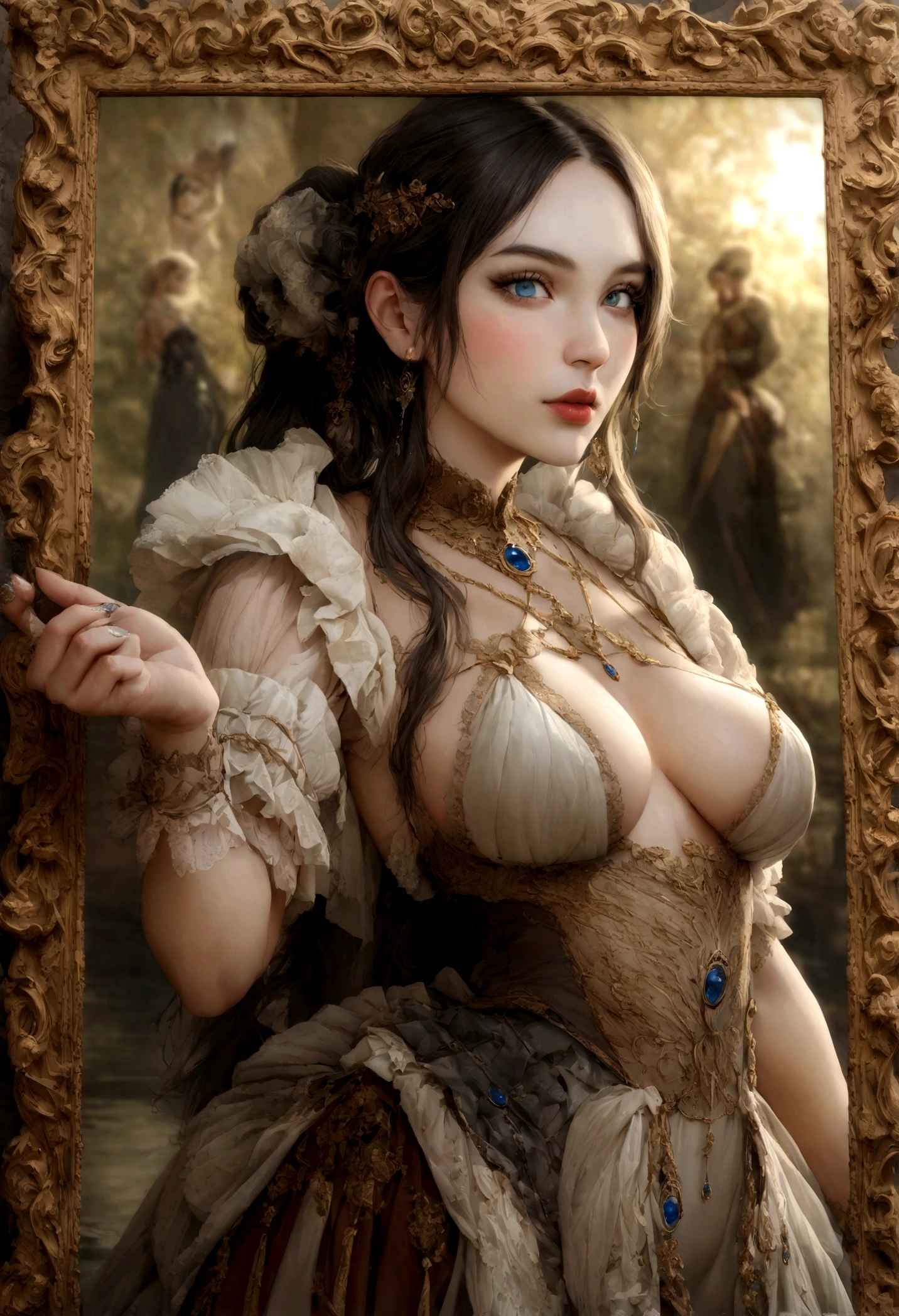 Femme latino et suédoise, fille sexy aux yeux bleus, ultra realistic, Meticulously detailed, Portrait de Sophie Mudd, cheveux bruns et grands yeux, selfie d'une jeune femme, Fond de Venise, suite noire, avec du maquillage, maquillage naturel, regarder directement la caméra , visage avec artgram, maquillage subtil, Superbe photo de tout le corps debout, dans la pièce, Medium to large bust, en tenue sexy, debout sur le canal de Venise