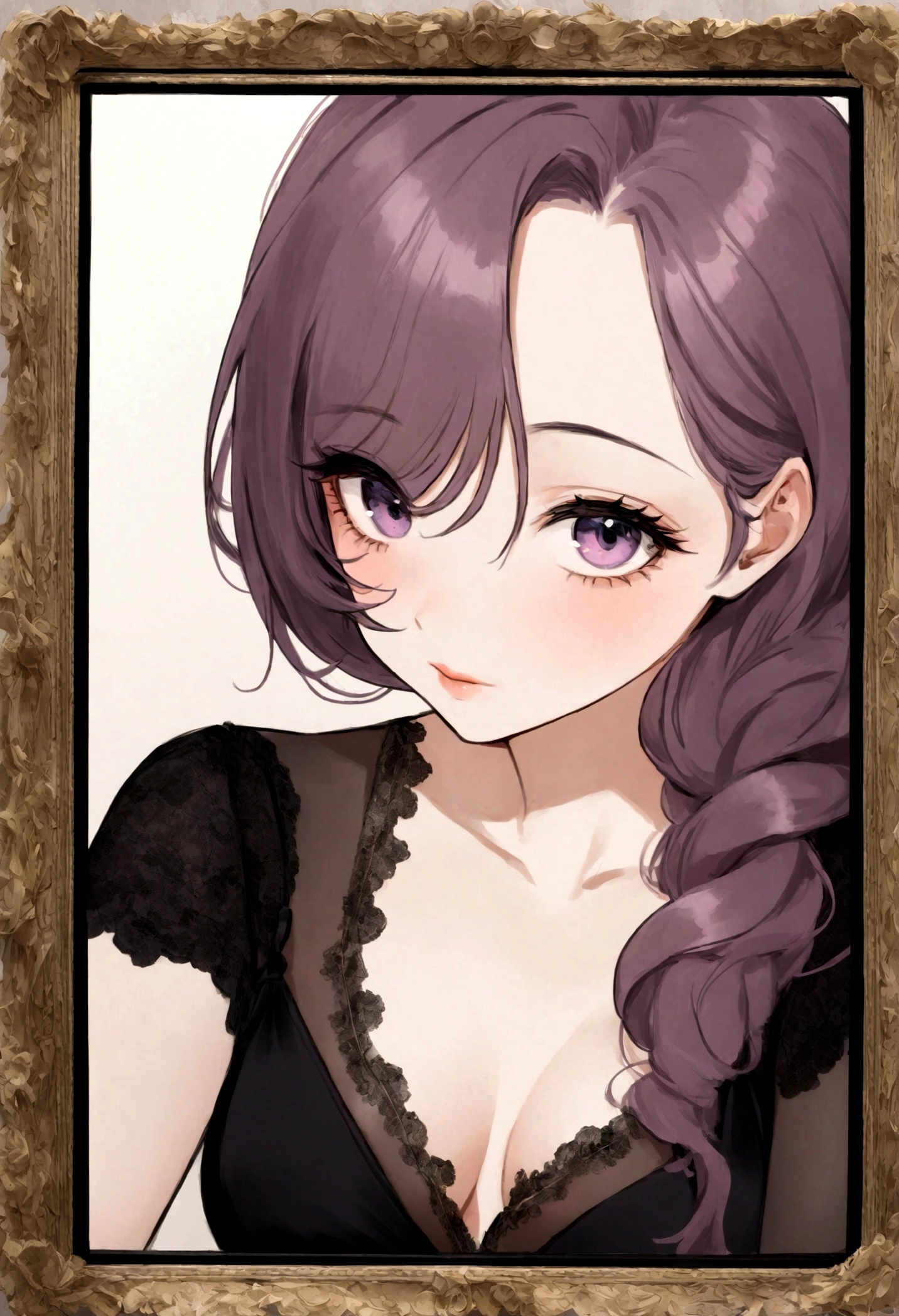 (Diane) Femme arafée avec des vêtements noirs, fille sexy aux yeux marrons, Portrait de Sophie Mudd, cheveux bruns et grands yeux, selfie d'une jeune femme, Yeux de chambre, violette myers, sans maquillage, maquillage naturel, regarder directement la caméra, visage avec artgram, maquillage subtil, superbe photo de tout le corps, Sur le pont, clivage