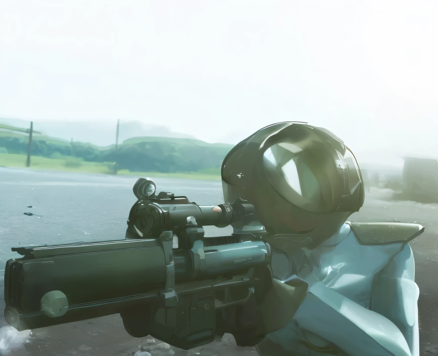 A high-resolution, detailed scene