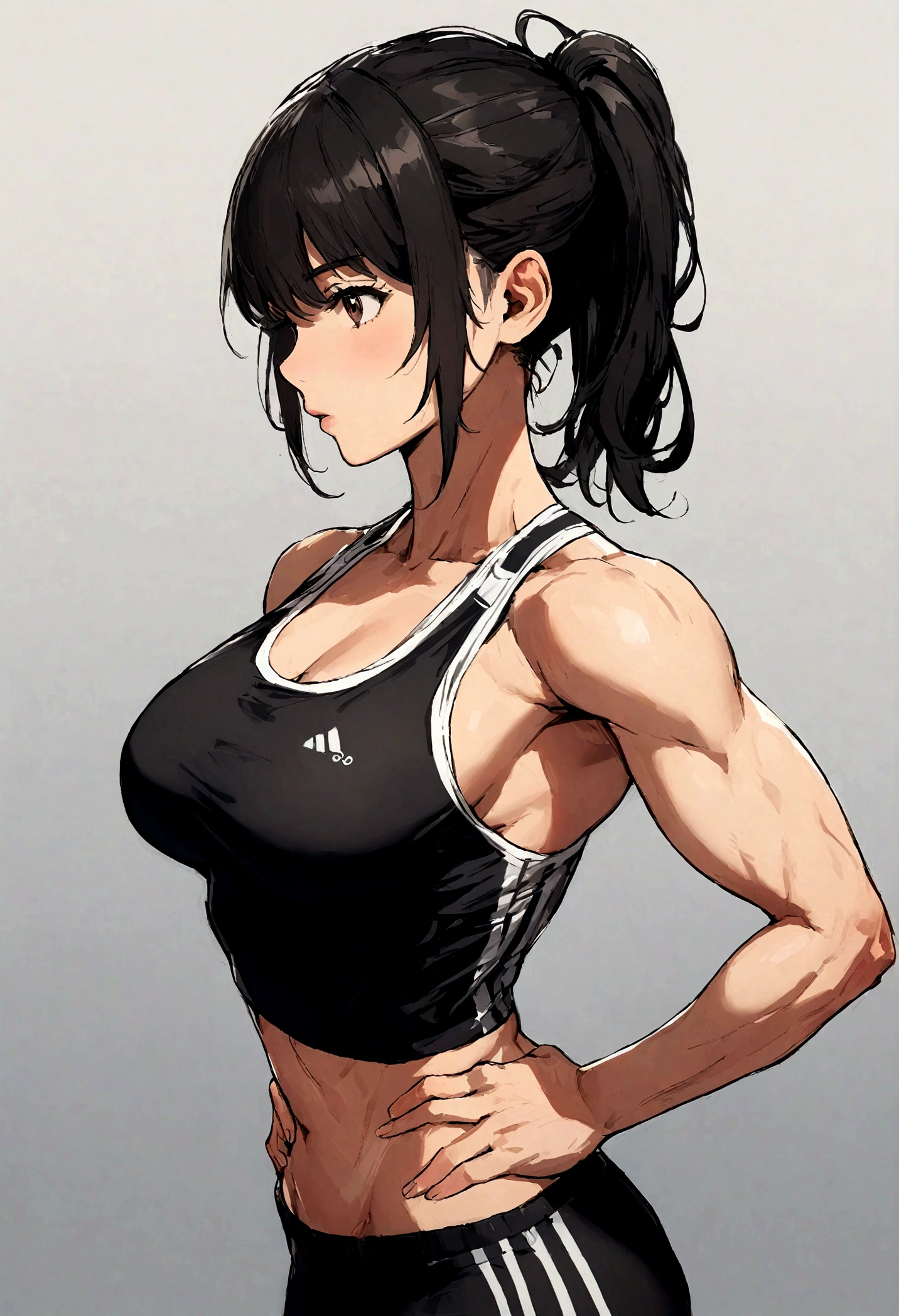 spanish girl, 25 years old, with fit body,