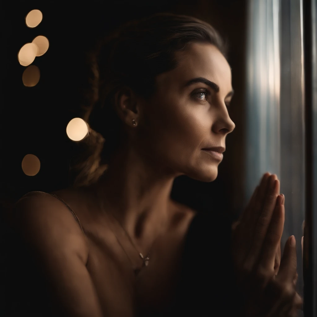 "Uma mulher de diferentes idades e tamanhos corporais, todas sorrindo e segurando espelhos que refletem suas melhores qualidades."