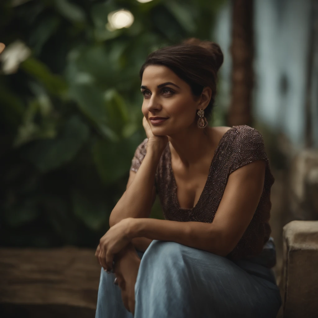 "Uma mulher de diferentes idades e tamanhos corporais, todas sorrindo e segurando espelhos que refletem suas melhores qualidades."