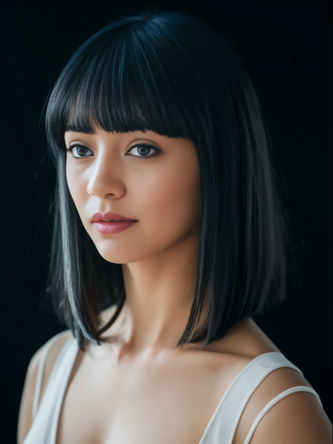 27 years old, hermosa linda chica americana, sonrisa mostrando los dientes, pecas, (piel oscura:1.5), (platinum blue largo bangs hair:1.4), (Gigi Hadid:1.1), (naughty girl makeup:1.1), (El FW), 1mujer, Solo, 24 years, cuerpo de 7 cabezas, (cute rostro), (ideal proportion body proportions), usando sudor, El disfraz es transparente, wet, sonrisa sonriente, cabello corto, pelo oscuro, , un delgado, small buttocks, piernas de belleza, piernas flacas, surrealism, lightning cinematográfica, profundidad de campos, Punto de vista unipersonal, F/1.8, 135mm, nffsw, mesa, preciso, ((anatomically correct)), piel texturizada, Super detail, detalles altos, High calidad, premiado, (obra maestra), animado, (foto_(medio):1.0), by Antonio J. Manzanedo, por Jeremy Lipking, 1 chica, lightning, en un paisaje surrealista, estilo de pintura con acuarela, Pinceladas, desabrochado, ojos naranjas, cola de caballo, cabello rosado, ciberpunk, ropa japonesa