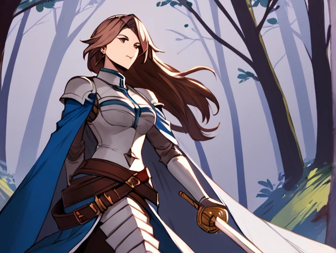 score_9, score_8_up, score_7_up, score_6_up, score_5_up, score_4_up, rating_explicit,
BREAK
1girl, katalina \(granblue fantasy\), brown hair, parted bangs, long hair, brown eyes, adult, mature, looking away,
BREAK
solo, standing, armor, cape, holding sword, walking,
BREAK
forest, cinematic, detailed background, dynamic pose, angled shot, dynamic angle, sunbeam, 