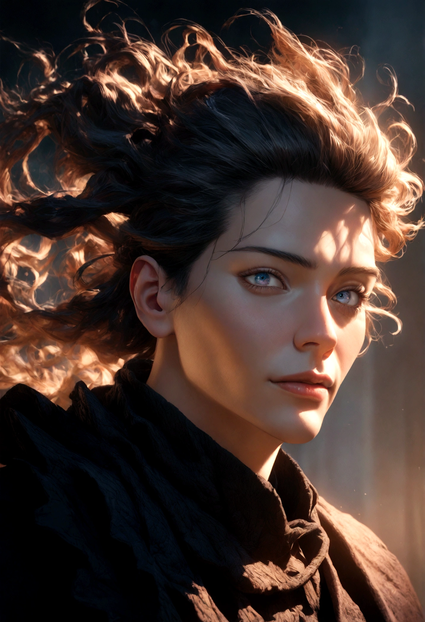 gojo from jujutsu kaisen, extremely detailed face, beautiful detailed eyes, beautiful detailed lips, handsome features, happy expression, upper body, intricate clothing, flowing hair, looking at viewer, photorealistic, high quality, 8k, hyper detailed, masterpiece, cinematic lighting, vivid colors, dramatic lighting