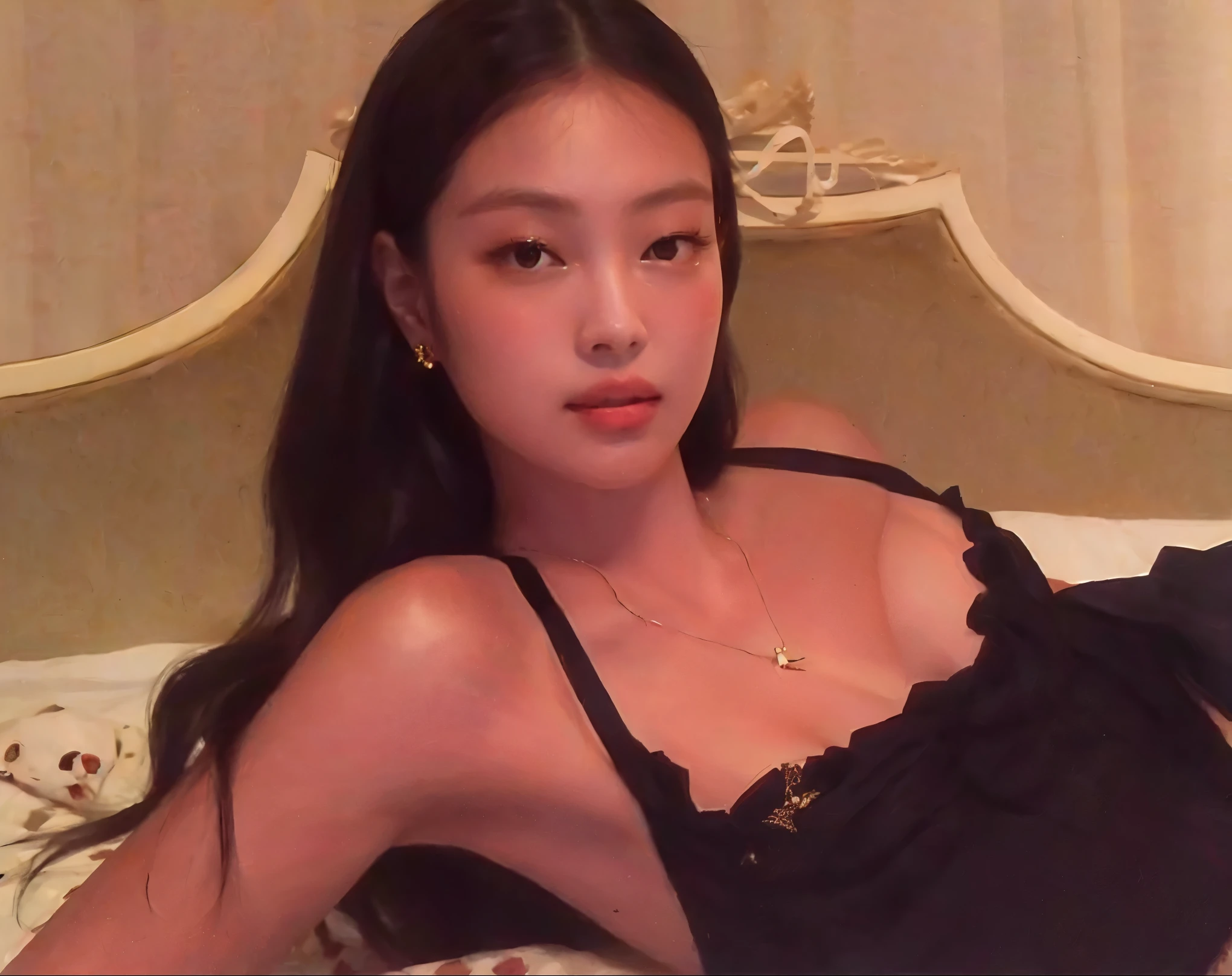 arafed asian woman with a white shirt and blue shorts, lalisa manobal, 18 years old, young cute wan asian face, with bangs, gemma chan beautiful girl, 1 8 yo, gorgeous chinese model, gorgeous young korean woman, beautiful asian girl, ayami koj ima, instagram model, neat hair with bangs, young asian girl
