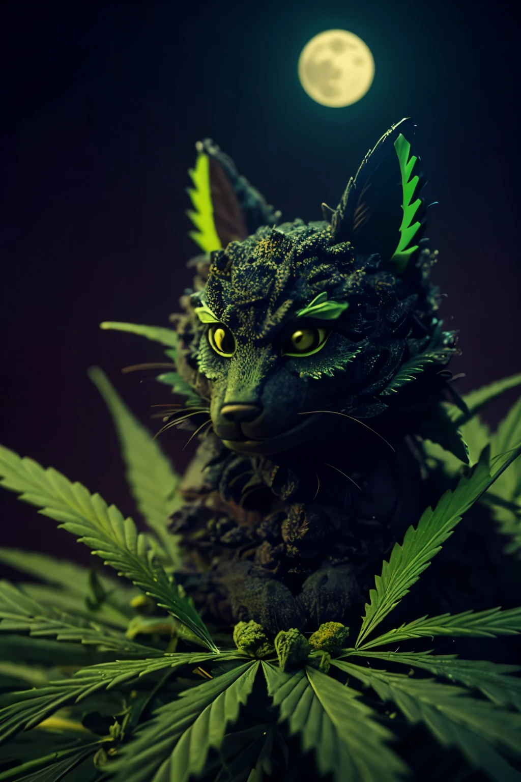 Marijuana creature. Creature of the night.