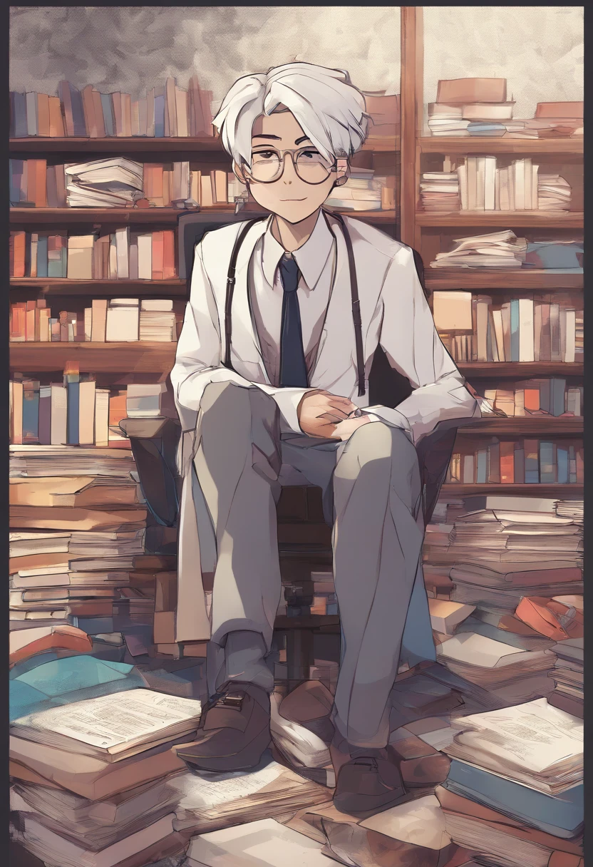 (professor ),(melhor pose),(best angle), (better expression),multidimensional geometric wall PORTRAIT, arte, Chibi,Yang08k, lindo, Colouring, Livros, sala de aula