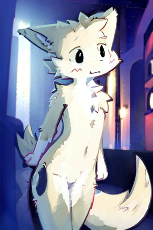 1 boy, city, any outfit, any eye color and expression, alone, fluffy fur, fluffy tail