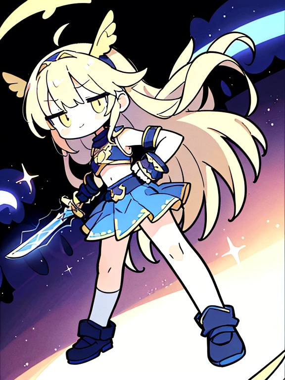 1females\(cute,kawaii,small kid,breast,hair color cosmic,braid hair,messy hair,eye color cosmic,big eyes,magical girl costume,smirk,colorful,dynamic pose,wings on back,breast,kawaii dragon knight,2dragon wings from waist,dynamic pose,(fighting stance:1.5),(holding large sword:1.5),(muscular:1.2),mad face,abs,leg muscles,arm muscles/),background/(in the sky,shiny,palace,war fire\), BREAK ,quality\(8k,wallpaper of extremely detailed CG unit, ​masterpiece,hight resolution,top-quality,top-quality real texture skin,hyper realisitic,increase the resolution,RAW photos,best qualtiy,highly detailed,the wallpaper,cinematic lighting,ray trace,golden ratio\),(dynamic angle:1.4),[nsfw:2.0],(long shot:1.5),(wide shot),(landscape:0.5),dynamic angle,close up sword