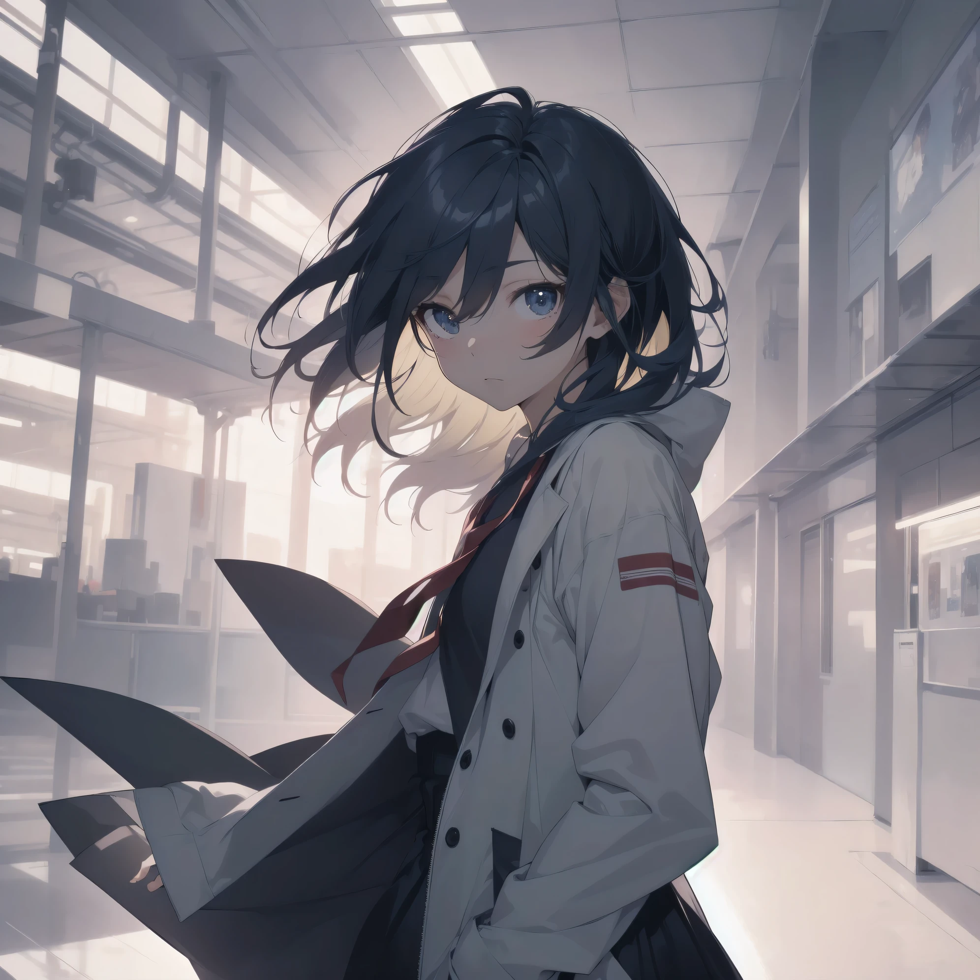 ultra-absurdres-Top quality by artist God, ultra-detailed, high resolution, anime moe artstyle, best anime 8k konachan wallpaper, pixiv contest winner, pool:2810, perfect ???????,break, 1girl, (Please draw a girl walking sleepily to school alone. )break,(Solo,little female, 13-year-old:1.3),Full limbs, complete fingers,a junior high school student, (very short hair), short cut, flat chest, , small butt, small black eyes, beautiful detailed eyes, well-proportioned iris and pupils, expressive eyes, highres detailed hair, soft expression, salor school_uniform, sailor collar, serahuku, bow, pleated skirt,(Detailed Lighting), (Detailed background), in the School commute route. break,super detailed skin, Best cinematic lighting powered by famous artist, 8k,beauty illustration,photoshop_(medium),very aesthetic,break,((artist:sayori_(neko_works) )), artist:clamp ,artist:carnelian ,artist:kantoku ,
