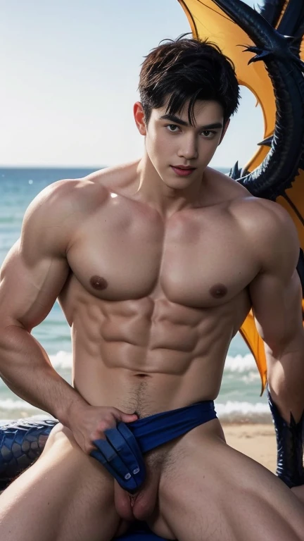 (absurderes, A high resolution, Ultra detailed, hdr), Masterpiece, Best quality, 2 boys , Portrait of a 2 boy smile at each orther , hug, cuddle , look like Li Yuanbin, Kim Hyung Tae, Kim Hyung Tae, Yin Shishan, Who is Shi Yu, detailed sperm on body, Handsome boy with red eyes, manly, Detailed face, alot of sperm on face, strong sport body, lean muscles, Professional photo, catching clear sun light, The Arafards went into battle shirtless, super long big blue dragon wings, sexy dragon warrior costume, Fight comfortably，legs are open, puffy nipples, Focus on your audience,18 year old boy, Handsome boy wearing nothing , [ well-defined body ]，angelicales，fantasy big blue dragon wing warrior ，holy rays，detailed background, detailed Abs，big chest muscle，super long big fat dick masturbate, correct dick in good shape, erection, super realistic detailed dick, big juicy butts, bare butts , wearing kinky chest harness, garter straps, Harness strap, neck strap, wearing sexy dragon skinny  costume,   naked , Realistic, fully naked, nude, perfect , male , modeling for a photoshoot, editorial style, handsome man, detailed face, mess hair,  cruise ship in background, cruise ship backdrop, super long big fat dick masturbate, detailed dick, erection, perfect dick in good shape, open legs, sexy big butts, 