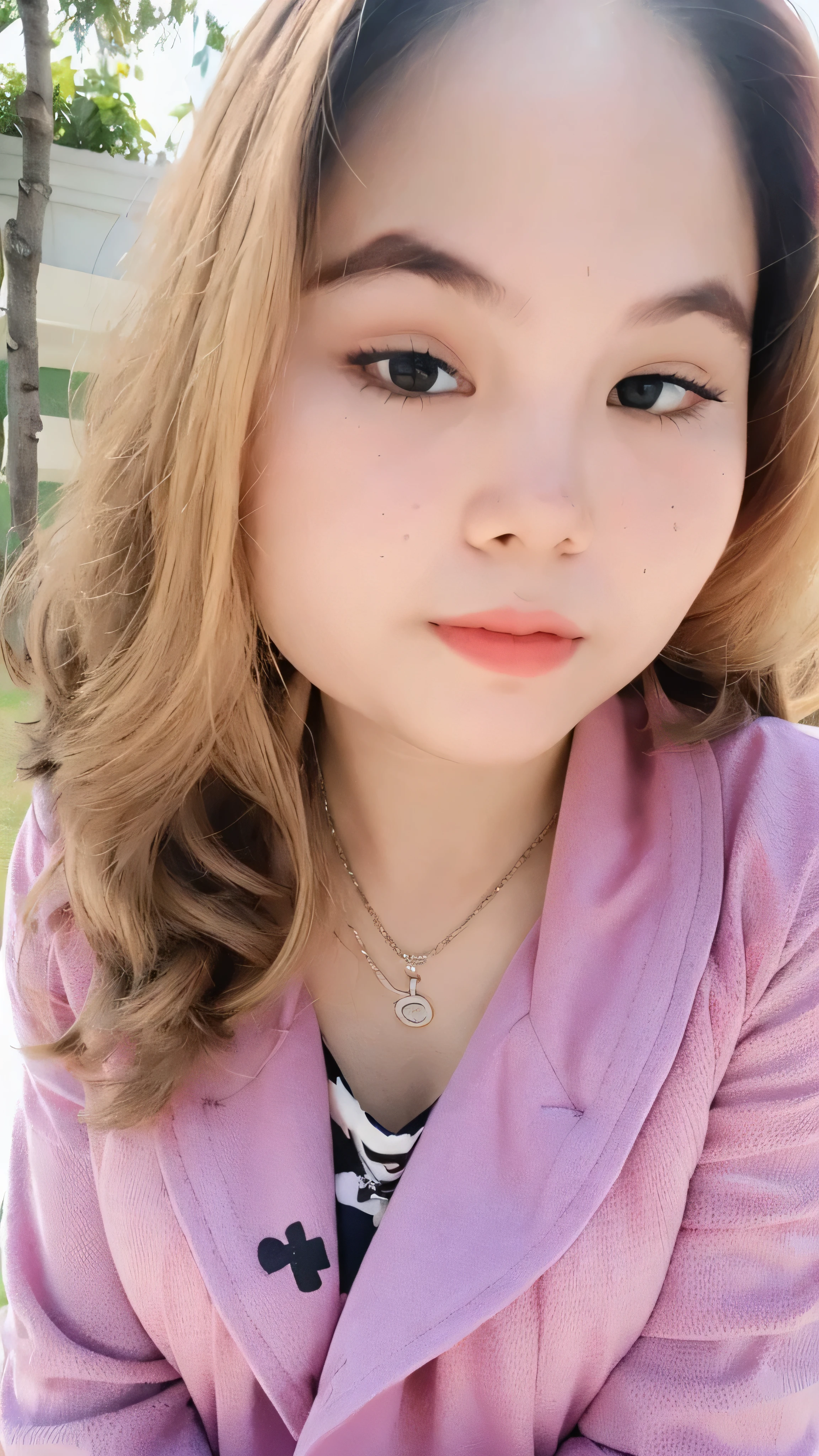 (super highest quality:1.3) (very realistic, Photoreal:1.3), (sharp focus:1.3), (Realistic and very high quality:1.3). (high resolution/High resolution:1.3), very delicate and beautiful, soft light, (brown hair, Shoulder-length straight bob hair sways in the wind), beautiful detailed girl, highly detailed eyes and face, beautifully detailed nose, thin and beautiful eyes, 1 girl, Pure beauty, cute, young, (smaller and flat chest), realistic face, realistic body, beautiful thigh, open jacket only, shorts jeans, cherry blossom background