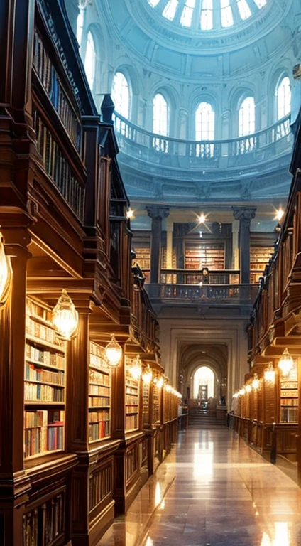 ((Best quality)), ((Masterpiece)), ((Ultra-detailed)), (illustration), (Detailed light),Magic Library