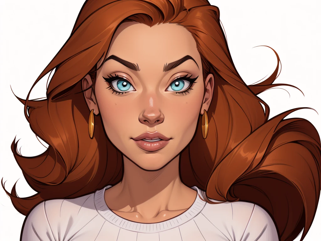 estilo de desenho animado:1.2), Yvonne Strahovski mulher Imagem de desenho animado de uma mulher , roupas sensuais , garota super fofa, authoritarian would be facial expressioncartoon style illustration, estilo de arte dos desenhos animados, estilo de arte dos desenhos animados, digital illustration style, design de personagens altamente detalhado, arte digital detalhada fofa, City fan art, design de personagem retrato, beautiful digital illustration, retrato de alta qualidade, arte em quadrinhos, retrato do design do personagem, white background Buso without clothes and medium breasts, beautiful and symmetrical body curvesClose up of a woman with long hair and a sweater, cabelo castanho encaracolado, linda modelo, retrato de alta qualidade, medium portrait soft light, parece a jovem liv tyler, retrato colorido, linda mulher, cabelo loiro cacheado | d & d, beautiful portrait lighting, uma linda jovem, modelo muito lindo, Retrato de 50mm, medium - long cabelo castanho encaracolado