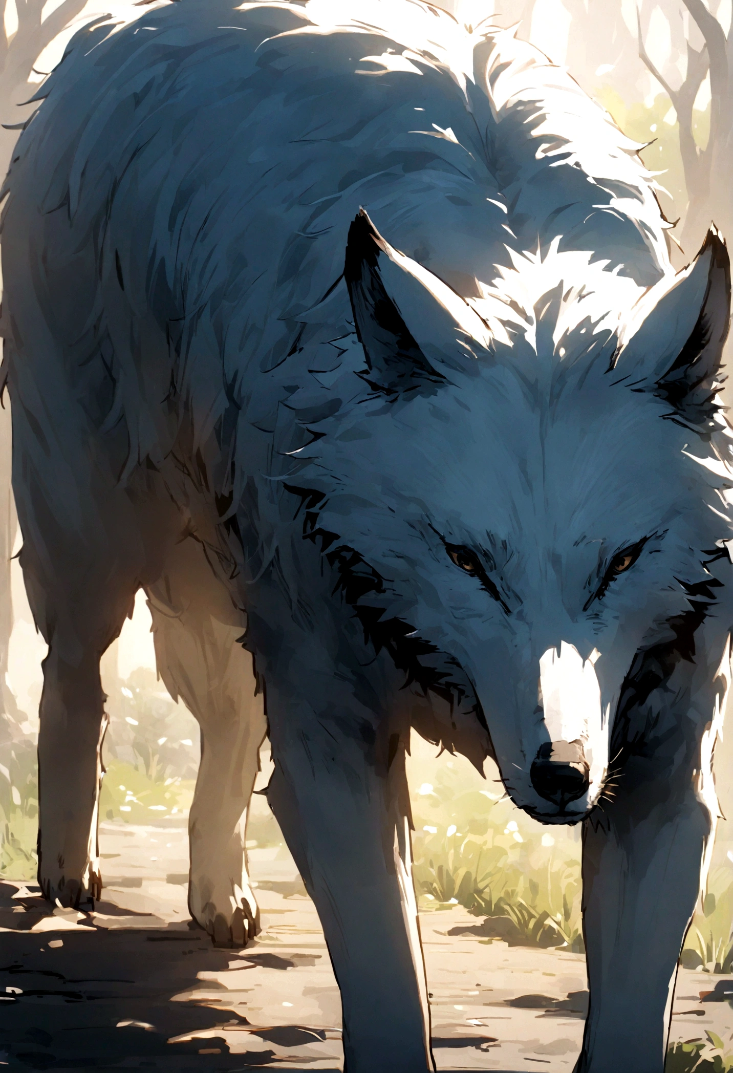 Un lobo demoniaco