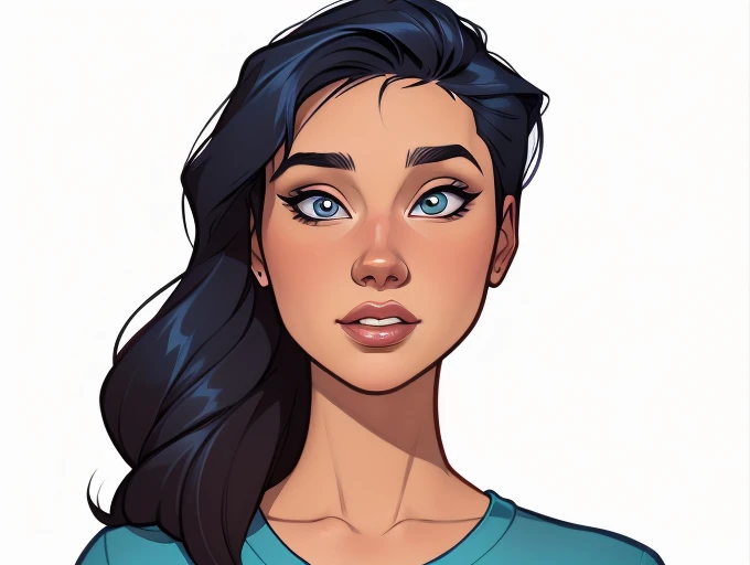estilo de desenho animado:1.2), Jennifer Connelly mulher Imagem de desenho animado de uma mulher , roupas sensuais , garota super fofa, authoritarian would be facial expressioncartoon style illustration, estilo de arte dos desenhos animados, estilo de arte dos desenhos animados, digital illustration style, design de personagens altamente detalhado, arte digital detalhada fofa, City fan art, design de personagem retrato, beautiful digital illustration, retrato de alta qualidade, arte em quadrinhos, retrato do design do personagem, white background Buso without clothes and medium breasts, beautiful and symmetrical body curves Close-up of a woman with long hair and a sweater, cabelo castanho encaracolado, linda modelo, retrato de alta qualidade, medium portrait soft light, parece a jovem liv tyler, retrato colorido, linda mulher, cabelo loiro cacheado | d & d, beautiful portrait lighting, uma linda jovem, modelo muito lindo, Retrato de 50mm, medium - long cabelo castanho encaracolado