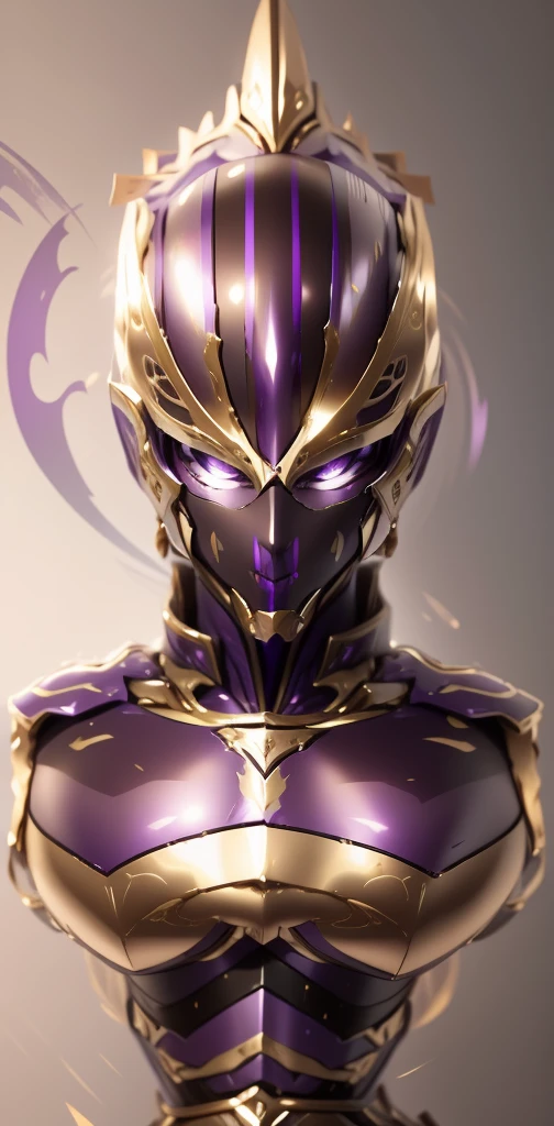 The color changes to purple and gold,Some purple and gold(Ensure its layering and armor texture,Purple is the main color,Add some gold for decoration)