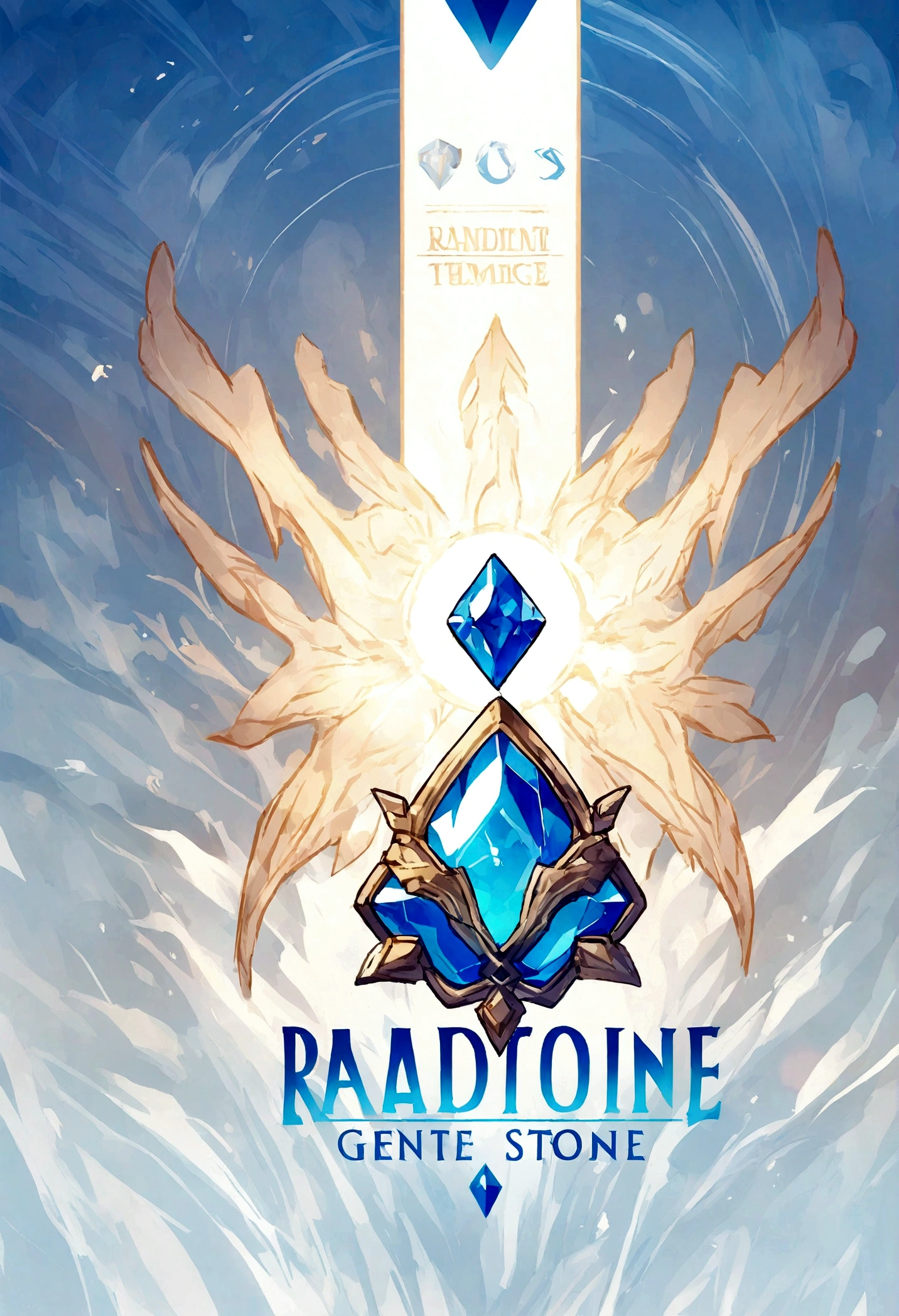logo text Blue Stone for videogame theme
