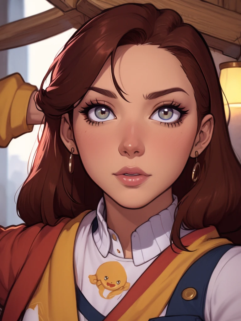 Fundo branco um close up de um desenho animado de um homem e uma mulher, arte de pintura digital dos desenhos animados, pintura digital de desenho animado, arte em quadrinhos ocidental, arte dos desenhos animados style, arte dos desenhos animadosstyle, por Jason Chan, por Ryan Yee, arte dos desenhos animados, western comic style, arte conceitual de desenho animado, cartoon style illustration, velho Oeste, detailed fanartClose up of a woman with long hair and a sweater, cabelo castanho encaracolado, linda modelo, retrato de alta qualidade, medium portrait soft light, parece a jovem liv tyler, retrato colorido, linda mulher, cabelo loiro cacheado | d & d, beautiful portrait lighting, uma linda jovem, modelo muito lindo, Retrato de 50mm, medium - long cabelo castanho encaracolado