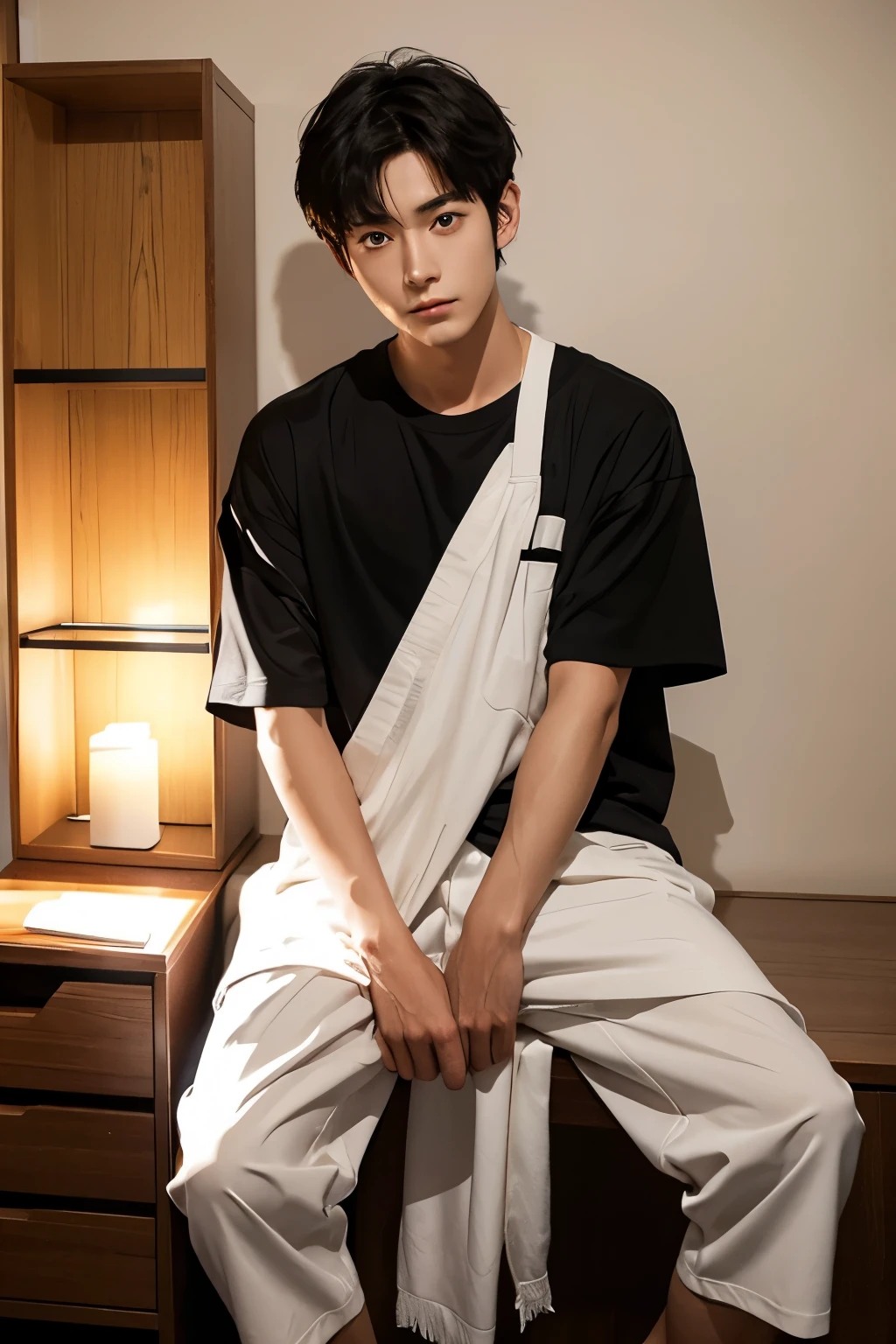 3dimension、Japanese Male、30th Generation、Black Hair、Brown eyes、short hair、slightly burnt skin、Setup attire