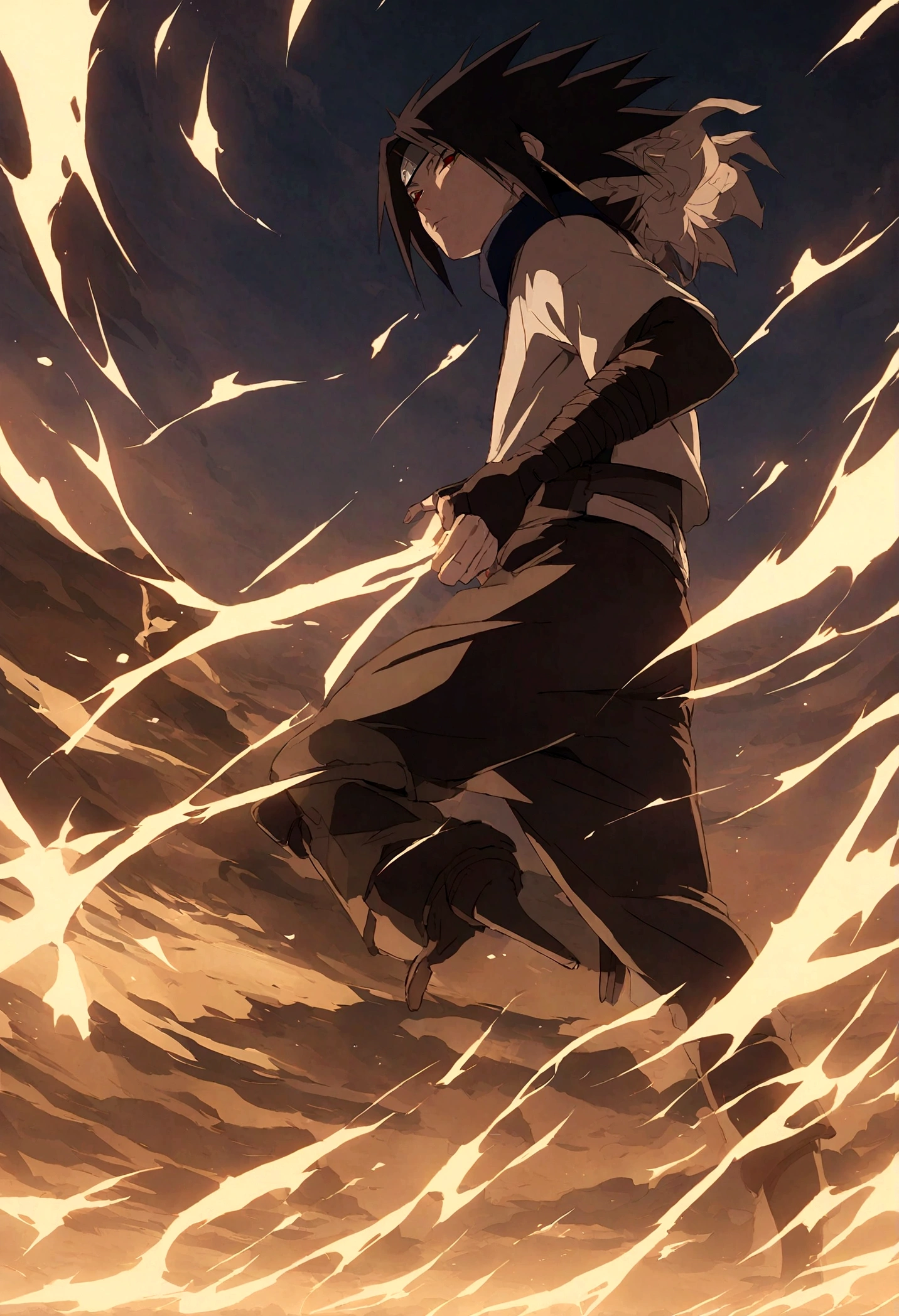 fusion of characters from the anime naruto shippuden: Naruto uzumake e sasuke uchiha